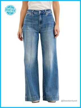 Leg Shield Jeans | Judy Blue High Waisted Liza Palazzo Wide Leg Jeans Shield ...